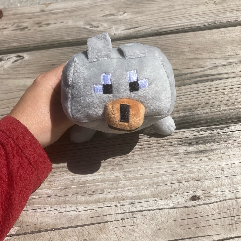 Adorable Minecraft dog plushie